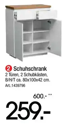 Zurbrüggen Novel Schuhschrank Angebot