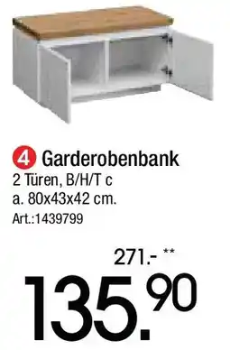 Zurbrüggen Novel Garderobenbank Angebot