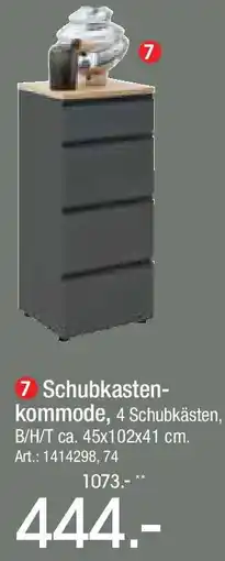 Zurbrüggen Schubkastenkommode Angebot