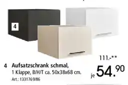 Zurbrüggen Aufsatzschrank schmal Angebot