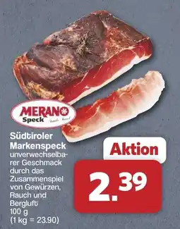 Famila Nord West MERANO Speck Südtiroler Markenspeck Angebot