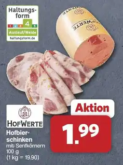 Famila Nord West HofWerte Hofbierschinken mit Senfkörnern Angebot