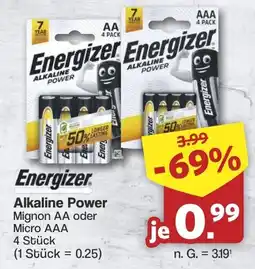 Famila Nord West Energizer Alkaline Power Angebot