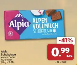 Famila Nord West Alpia Schokolade Angebot