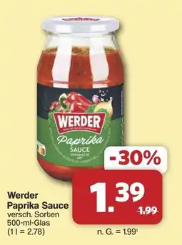 Famila Nord West Werder Paprika Sauce Angebot