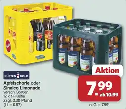 Famila Nord West Küsten Gold Apfelschorle oder Sinalco Limonade Angebot