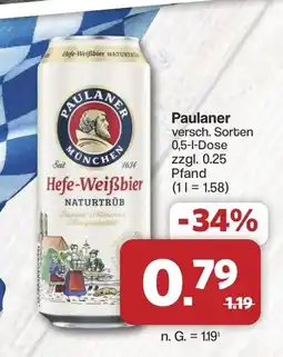 Famila Nord West Paulaner Hefe-Weißbier NATURTRÜB Angebot