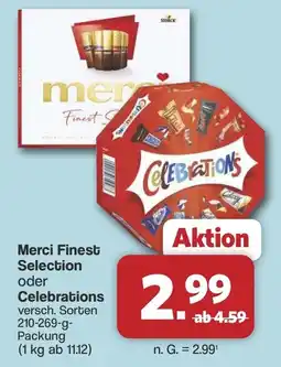 Famila Nord West Merci Finest Selection oder Celebrations Angebot