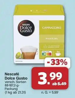 Famila Nord West Nescafé Dolce Gusto Cappuccino Angebot