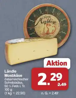 Famila Nord West Ländle Mostkäse Angebot