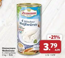 Famila Nord West Zimmermann Weißwürste Angebot