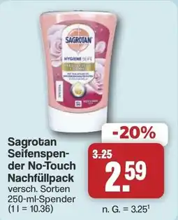 Famila Nord West Sagrotan Seifenspender No-Touch Nachfüllpack Angebot