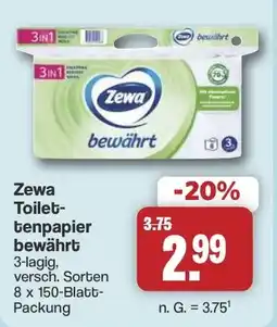 Famila Nord West Zewa Toilettenpapier bewährt Angebot