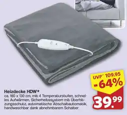 Famila Nord West Medisana Heizdecke HDW Angebot