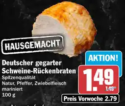 HIT Deutscher gegarter Schweine-Rückenbraten Angebot
