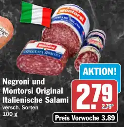 HIT Negroni und Montorsi Original Italienische Salami Angebot