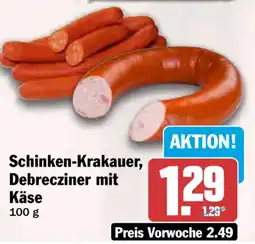 HIT Schinken-Krakauer, Debrecziner mit Käse Angebot