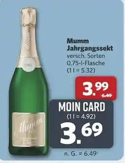 Combi Mumm Jahrgangssekt Angebot