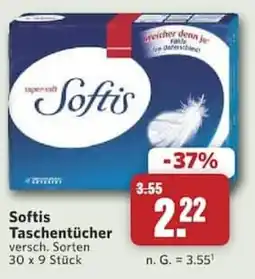 Combi Softis Taschentücher Angebot