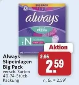 Combi Always Slipeinlagen Angebot
