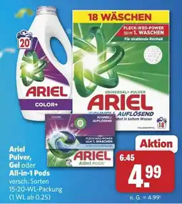Combi Ariel Pulver, Gel oder All-in-1 Pods Angebot
