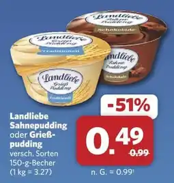 Combi Landliebe Sah nepudding oder Grieß-pudding Angebot