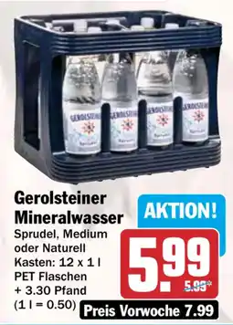 HIT Gerolsteiner Mineralwasser Angebot