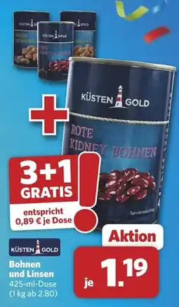 Combi KÜSTEN GOLD Rote Kidney Bohnen Angebot