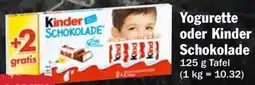 HIT Yogurette oder Kinder Schokolade Angebot