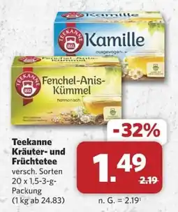 Combi Teekanne Kräuter- und Früchtetee Angebot