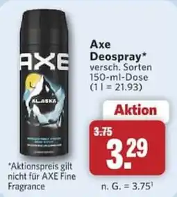 Combi Axe Deospray Angebot
