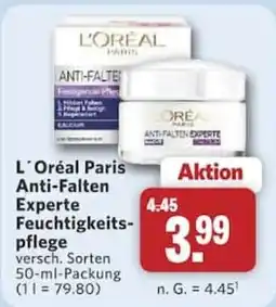 Combi L'Oréal Paris Anti-Falten Experte Feuchtigkeits-pflege Angebot