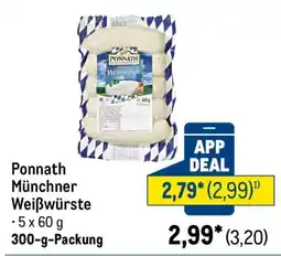 METRO Ponnath Münchner Weißwürste Angebot