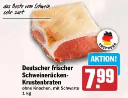 HIT Deutscher frischer Schweinerücken-Krustenbraten Angebot