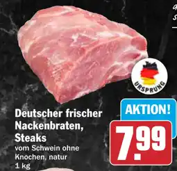 HIT Deutscher frischer Nackenbraten, Steaks Angebot