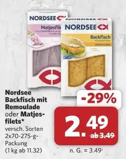Combi Nordsee Backfisch mit Remoulade oder Matjesfilets Angebot