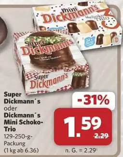Combi Super Dickmann's oder Dickmann's Mini Schoko-Trio Angebot