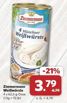 Combi Zimmermann Weißwürste Angebot