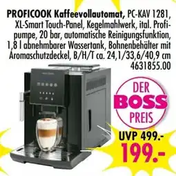 Möbel Boss PROFICOOK Kaffeevollautomat Angebot