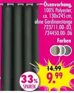 Möbel Boss Ösenvorhang Angebot