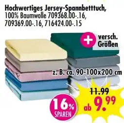 Möbel Boss Hochwertiges Jersey-Spannbettuch Angebot