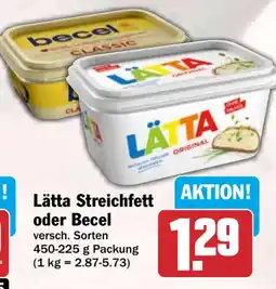 HIT Lätta Streichfett oder Becel Angebot