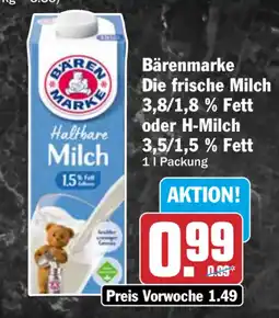 HIT Bärenmarke Haltbare Milch Angebot