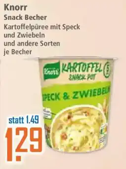 Klaas und Kock Knorr Snack Becher Kartoffelpüree mit Speck und Zwiebeln Angebot