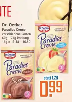 Klaas und Kock Dr. Oetker Paradies Creme Angebot