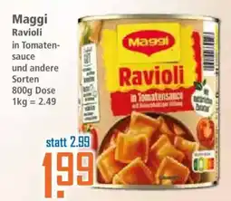 Klaas und Kock Maggi Ravioli in Tomatensauce Angebot