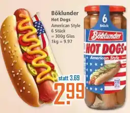 Klaas und Kock Böklunder Hot Dogs American Style Angebot