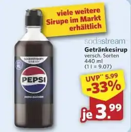 Combi sodastream Getränkesirup Pepsi Angebot