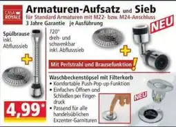 Norma Armaturen-Aufsatz und Sieb Angebot
