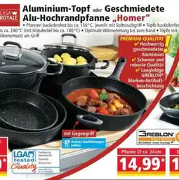 Norma Aluminium-Topf oder Geschmiedete Alu-Hochrandpfanne "Homer" Angebot